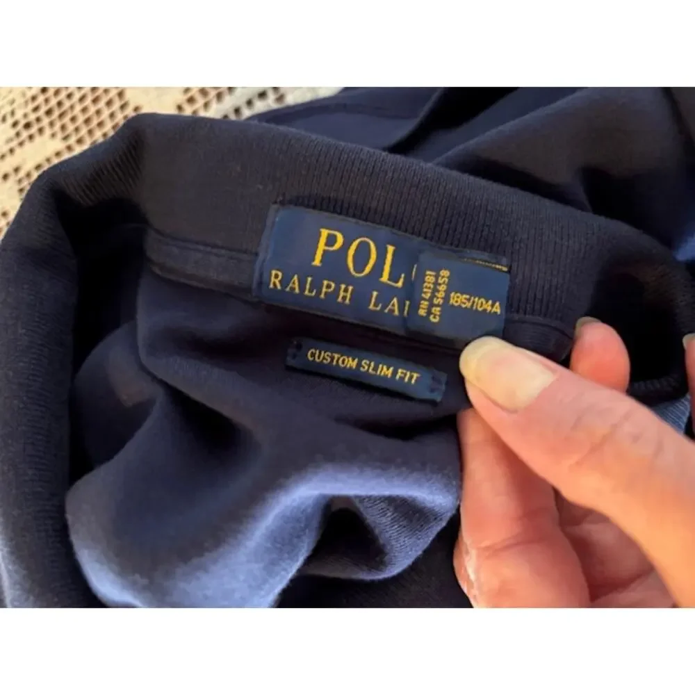 Polo Ralph Lauren Men's X-Large Short Sleeve Cotton‎ Polo Shirt Navy Blue